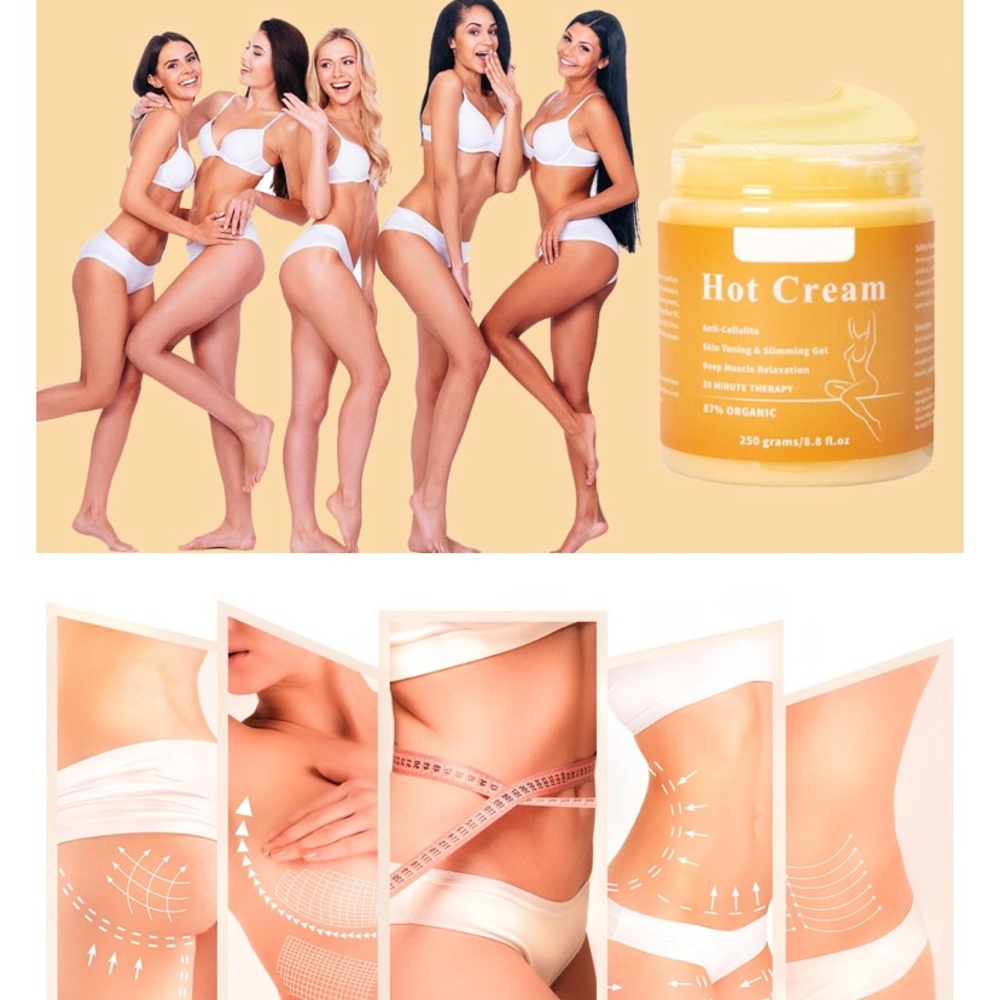Hot cream fat burning body slimming silicone free,free fragrance free organic